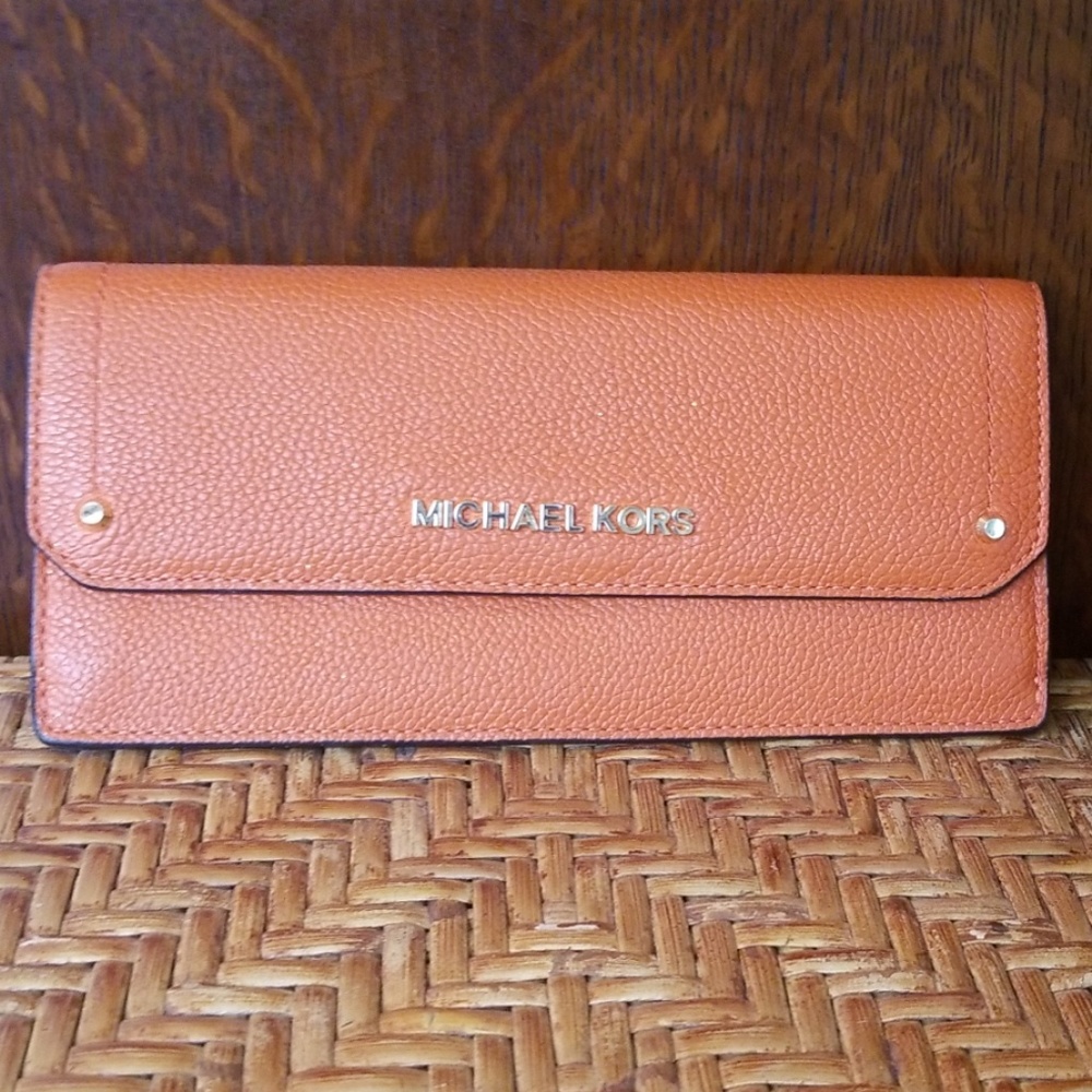 Michael kors orange wallet